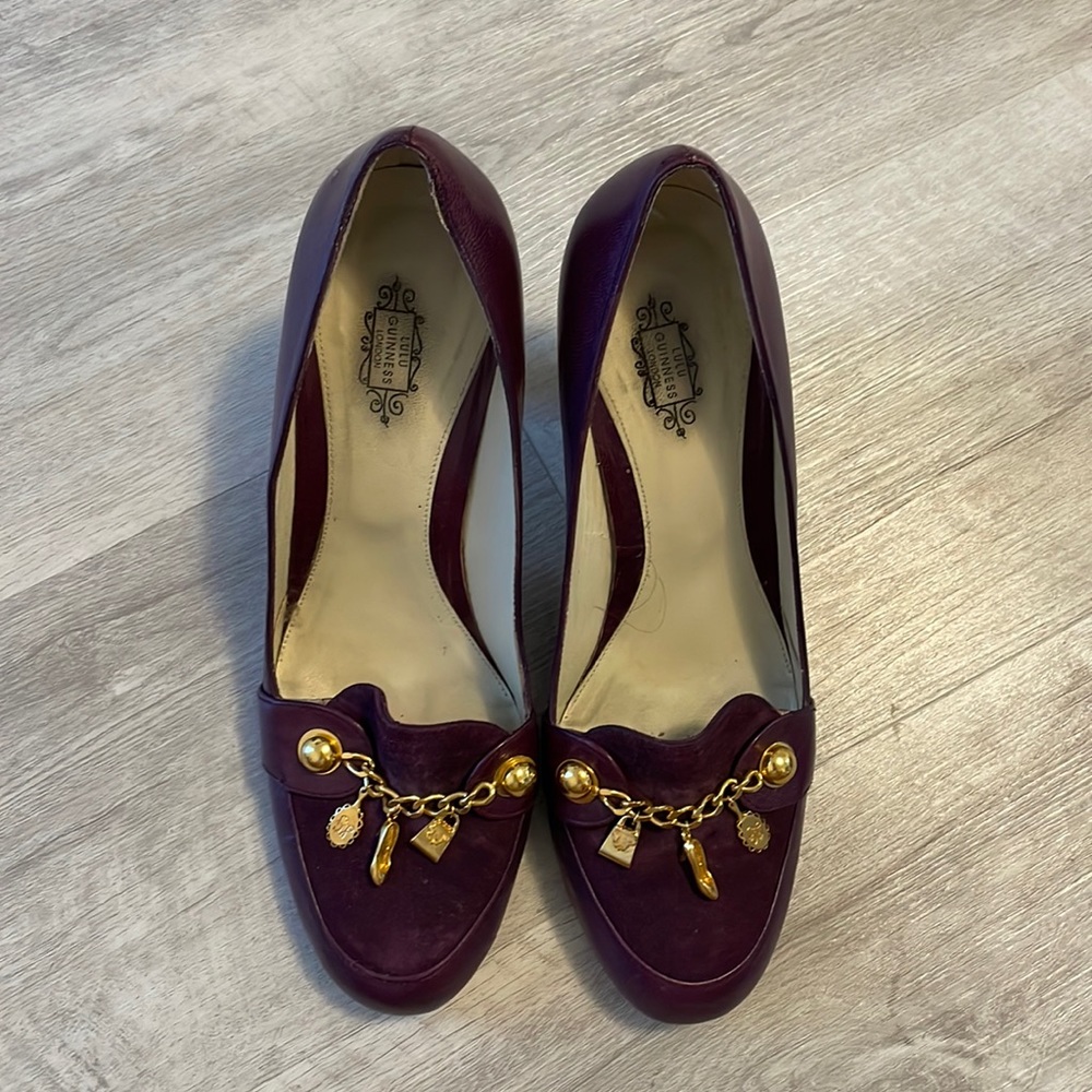 Lulú Guinness Purple Suede heels